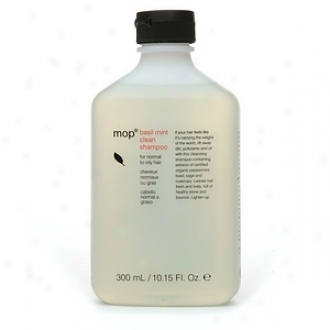 Mop Basil Mint Shampoo For Normal To iOly Hair