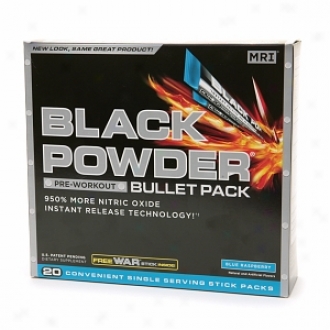 Mri Black Powder Pre-wotkout Bullet Pack, Bule Raspberry