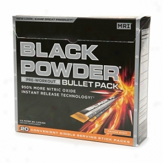 Mri Black Powder Pre-workout Bullet Pack, Orange Burst