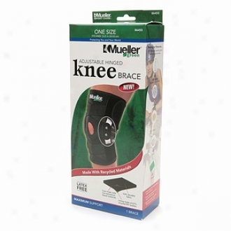 Mueller Green Adjustable Hinged Knee Brace, One Size, Model 86455