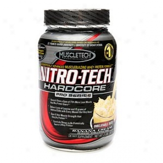 Muscletech Nitro-tech Hardcore Pro Series Whey Protein,_Banana Cream