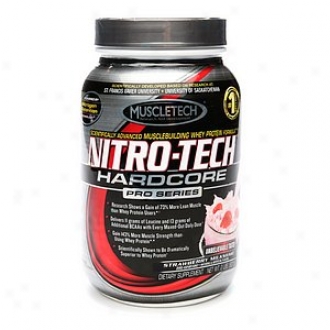 Muscletech Nitro-tech Hardcore Pro Series Whey Protein, Strawhrry Milkshake