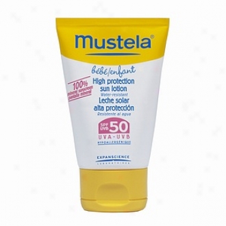 Mustela High Protection Sunshine Lotion, Bebe/infant Spf 50, Spf 50