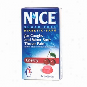 N'ice Sugar Free Cough Suppressant/oral Anestgetic Drops, Cherry Flavor