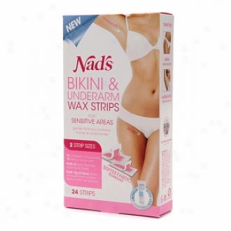 Nad's Bikini & Underarm Strips With Moisture+ Body Balm