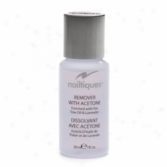 Nailtiques Remover With Acetone Enriched Wtih Tea Tree Oil & Lavender