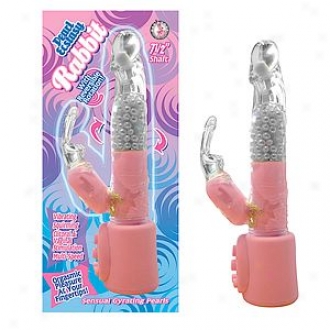 Nasstoys Dship Pearl Ecstasy Rabbit 7.5 Inch Multi-speed Jelly Penis With Pleasure Pearls