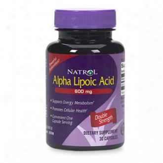 Natrol Alpha Lipoic Acid, 600mg, Double Strength, Capsules