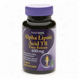 Natrol Alpha Lipoic Acid Tr, Time Release, 600mg, Tabletz
