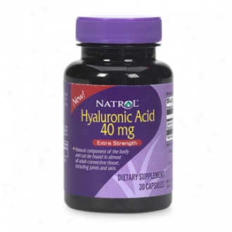 Natrol Hyaluronic Acid, 40mg, Unusual Power, Capsules