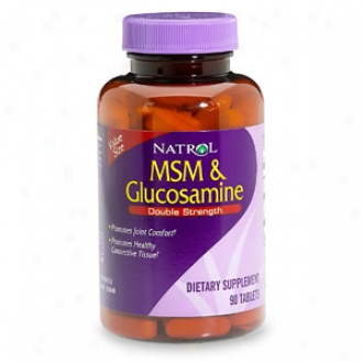 Natrol Msm & Glucosamine, Double Strength, Tablets