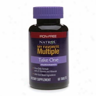 Natrol My Favorite Multiple Take One, Iron-free, Tablets