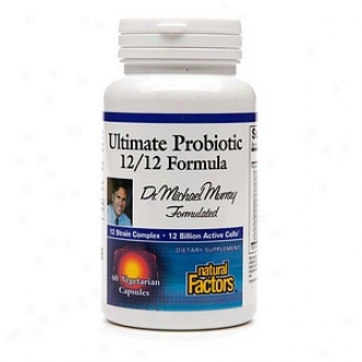 Natural Faactors Ultimate Probiotic 12/12 Formula, Vegetarian Capsules