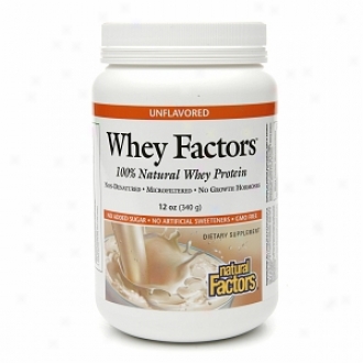 Natural Factors Whey Factors, 100% Natural Whey Protein, Unflavored
