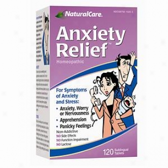 Naturalcare Anxiety Relief, Homeopathic Sublingual Tablets