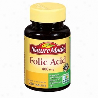 Nature Made Folic Acid, 400mcg, Tablets