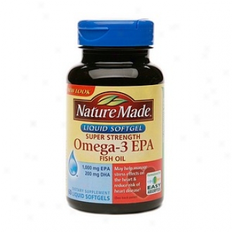 Natture Made Super Strength Omega-3 Epa Fish Ol, Liquid Softgels