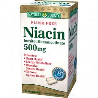 Nature's Bounty Flush Free Niacin, Inositol Hexanicotinate, 500 Mg