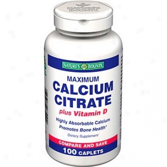 Nature1s Bounty Maximum Calcium Citrate Caplets Plus Vitamin D