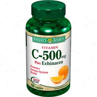 Nature's Bounty Vitamin C-500 Plus Echinacea With Rose Hips, Tablets