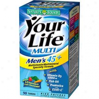 Natrue's Bounty Your Life Multi Men's 45+ High Potency Vitamin Supplement Tablets