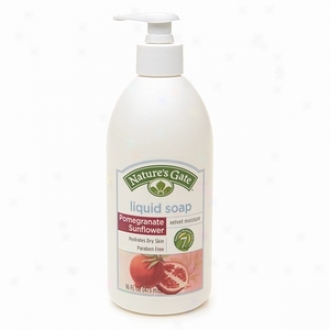 Nature's Gate Velvet Moisture Liquid Soap, Pomegranate Sunflower