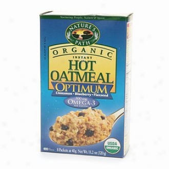 Nature's Path Organic Instant Pungent Oatmeal, Optimum Cinnamon, Blueberry, Flaxseed