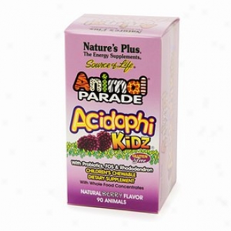 Nature's Plus Animal Parade Acidophikidz Children's Chewables, Berry