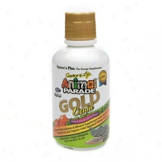 Nature's Plus Animal Parade Gold Liquid Multi-vitamin, Tropical Berry