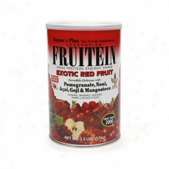 Nature's Plus Fruitein, High Protein Energy Shake, Exotic Red Frruuit