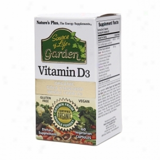 Nature's More Source Of Life Garden Vitamin D3, Vegetarian Capsules