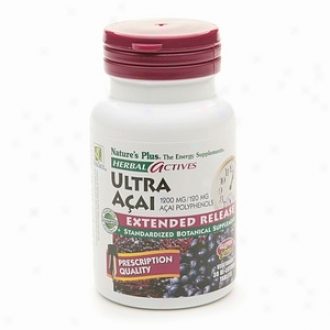 Nature's Plus Ultra Acai 1200 Mg / 120 Mg Polyphenols Extended Release