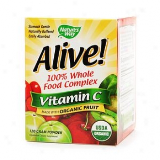 Nature's Way Alive! 100% Whole Food Complex, Vitamin C 500mg Powder