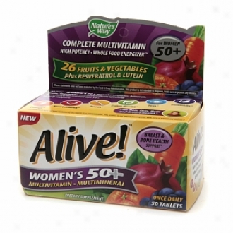 Nature's Way Alive! Once Diurnal Women's 50+ High Potencu Multivitamin