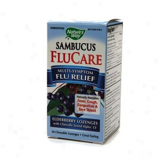 Nature's Way Multi-symptom Flu Succor Elderberry Chewable Lozenges