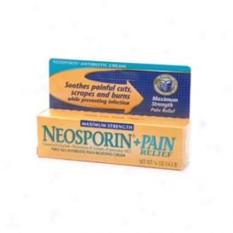Neosporin Plus Pain Relief, Maximum Strength, First Aid Antibiotic Cream