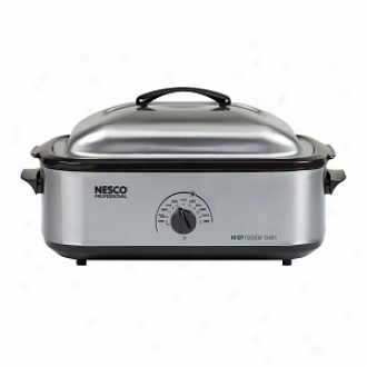 Nesco 4818-25pr Professional 18-quart Roaster Oven, Spotless Steel