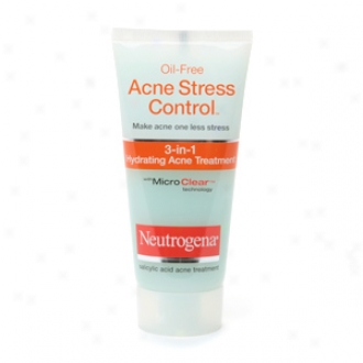 Neutrogena Oil-free Acne Stress Control, 3-in-1 Hydrating Acne Treatment