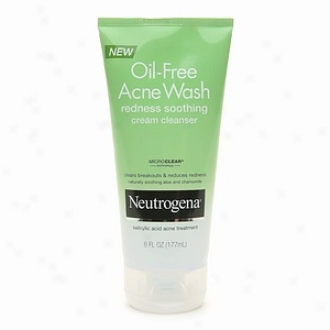 Neutrogena Oil-free Acne Wash, Redness Soothing Cream Cleanser