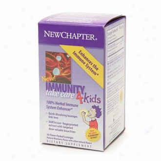 New Chapter Immunity Take Care 4 Kids, Lozenges, Blueberry