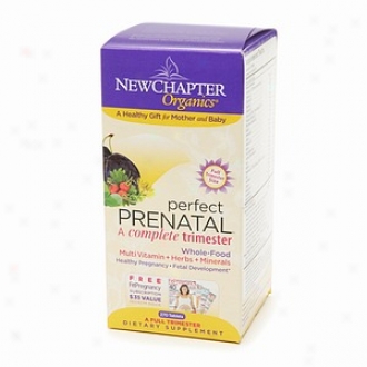 New Chapter Organnics Perfect Prenatal Multi Vitamin, Three months, Free** Fitpregnancy Subscription,