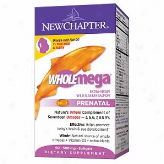 New Chapter Wholemega Prenatal 500mg Fish Oil Softgels