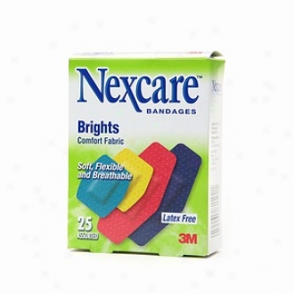 Nexcare Brights Comfort Fabric Bandages, Assorted Sizes