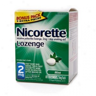 Nicorette 2 Mg Nicotine Lozenges Bonus Pack, Mint