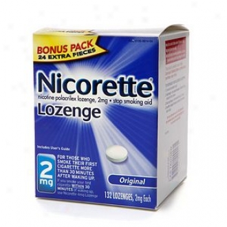 Nicorette 2 Mg Nicotine Lozenges Bonus Pack, Original