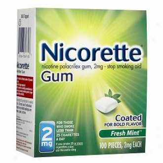 Nicorette Nicotine Gum 2mg, Fresh Mint