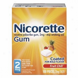 Nicorette Nicotine Gum2 mg, Fruit Chill