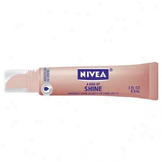 Nivea Lip Care A Kiss Of Shine, Spf 15, Natural Glossy Lip Care