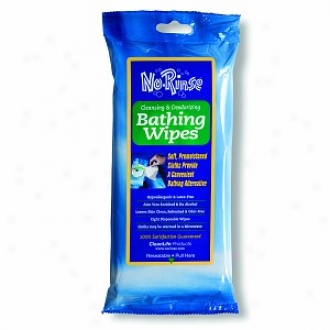 No Rinse Cleansing & Deodorizing Bathing Wipes