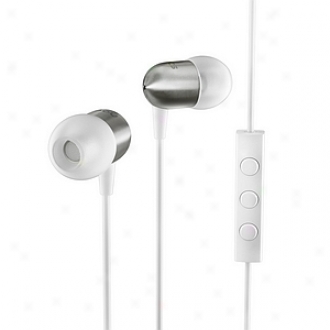 Nocs Ns400 Earphones With Remote And Mic Titanium, White